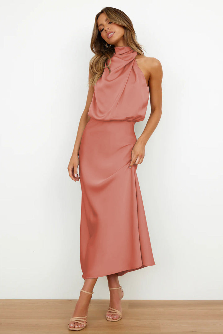 Women’s Draped Ruched Cocktail Dress