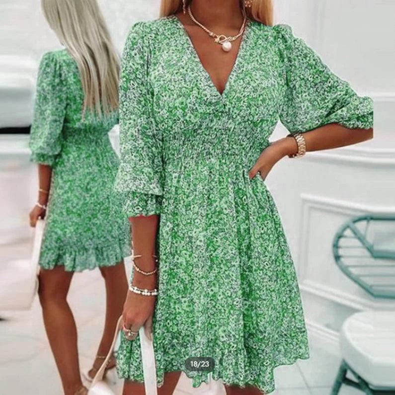 Women’s Elegant Floral Print Dress
