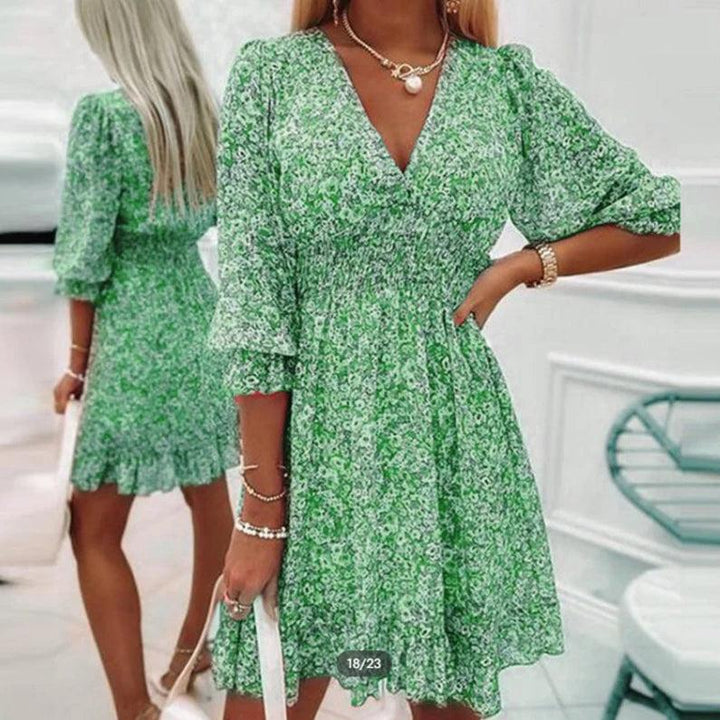 Women’s Elegant Floral Print Dress