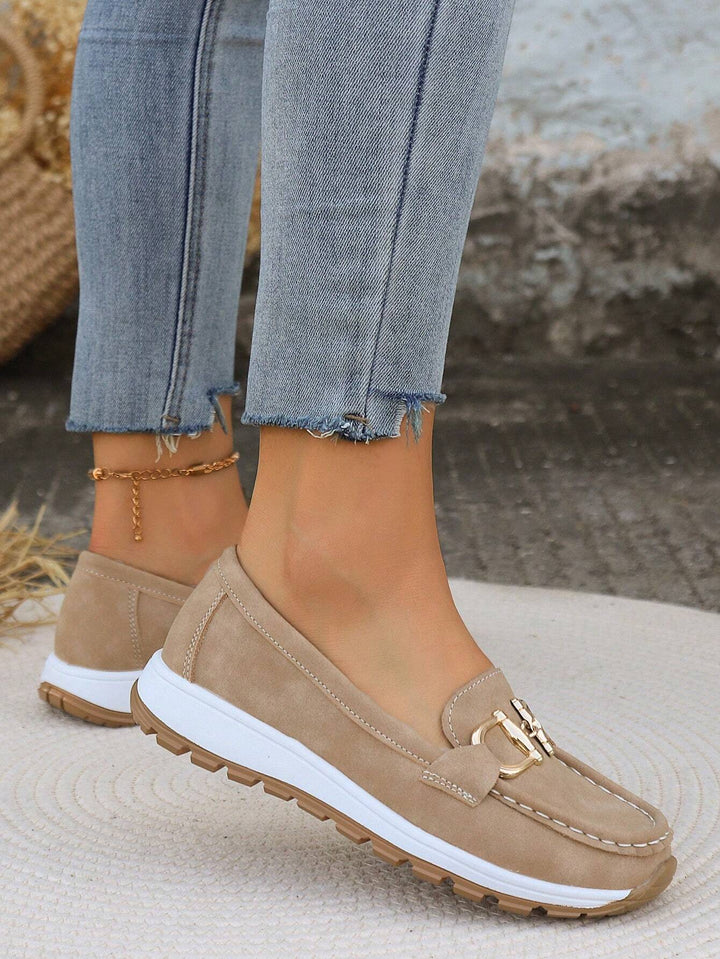 Women’s Flat Buckle Slip-On Loafers