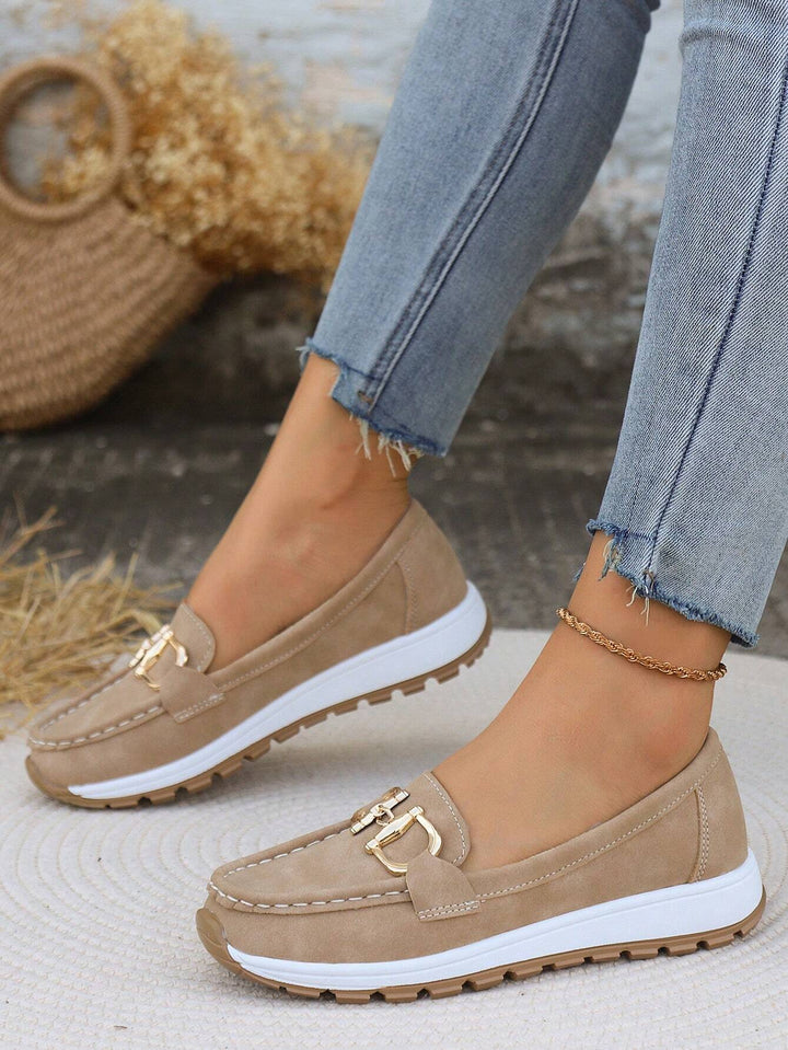 Women’s Flat Buckle Slip-On Loafers