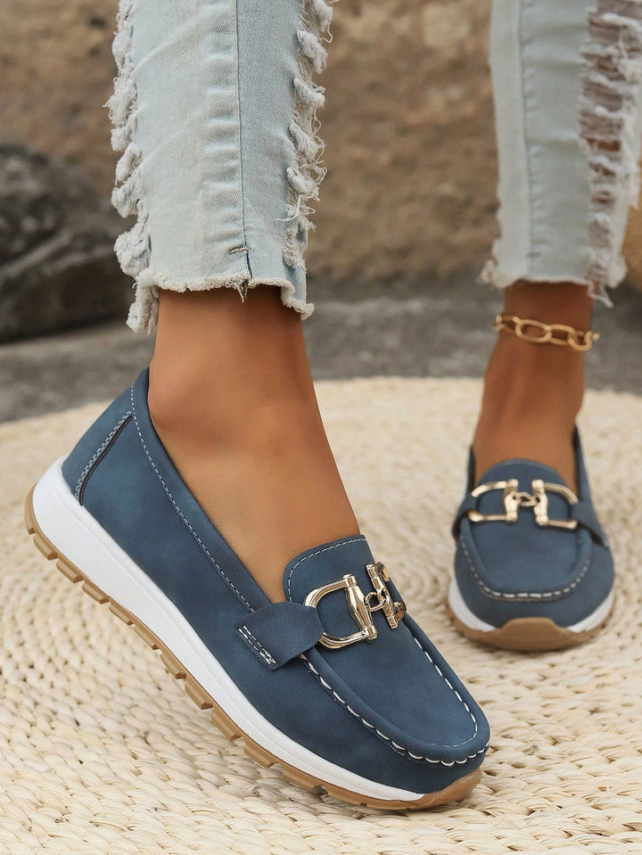 Women’s Flat Buckle Slip-On Loafers
