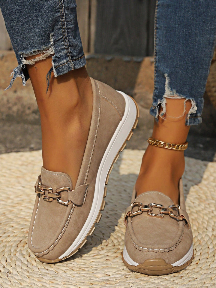 Women’s Flat Buckle Slip-On Loafers