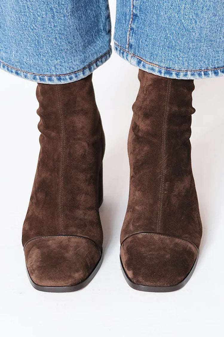 Women’s Square Toe Heeled Boots