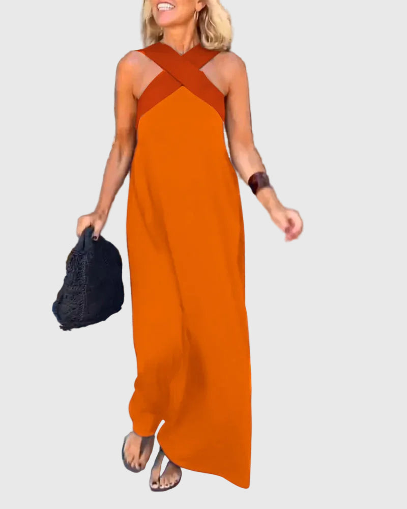 Women’s Elegant Flowy Maxi Dress