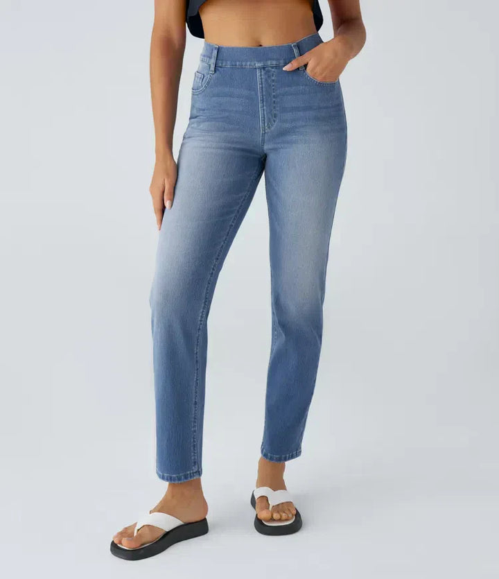 Women’s High Waisted Stretch Pull On Pants
