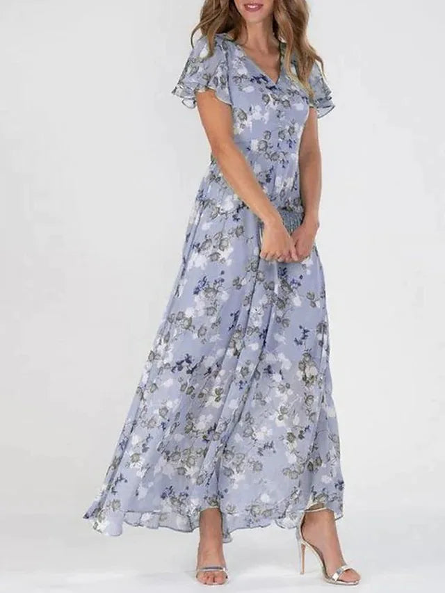 Women’s Floral Print Summer Maxi Dress