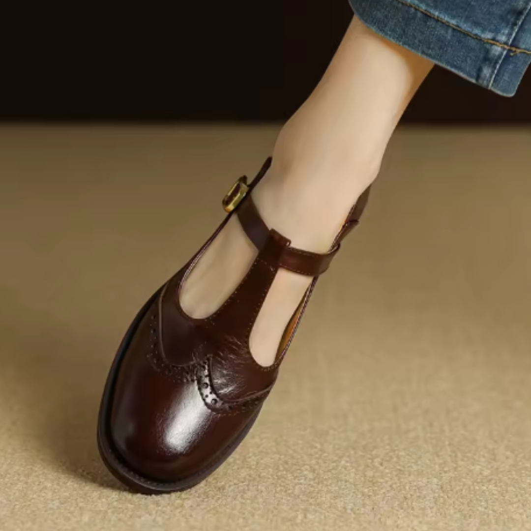 Women’s Classic Buckle Strap Round Toe Mary Jane Shoes