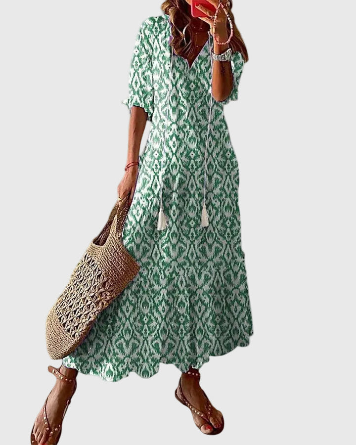 Women’s Boho Vintage Summer Maxi Dress