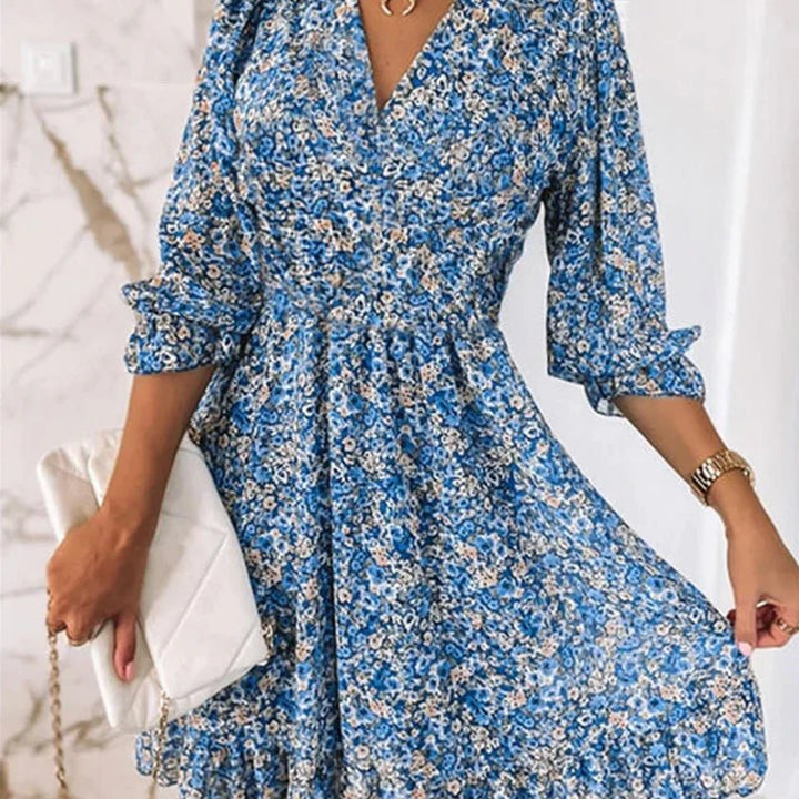 Women’s Elegant Floral Print Dress