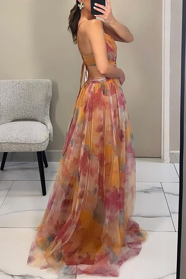 Women’s Sheer Illusion Evening Dress