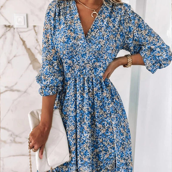 Women’s Elegant Floral Print Dress
