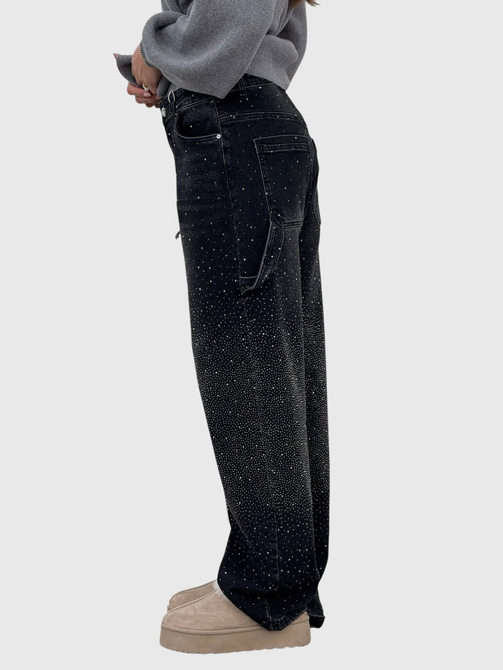 Women’s Rhinestone Embellished Party Pants