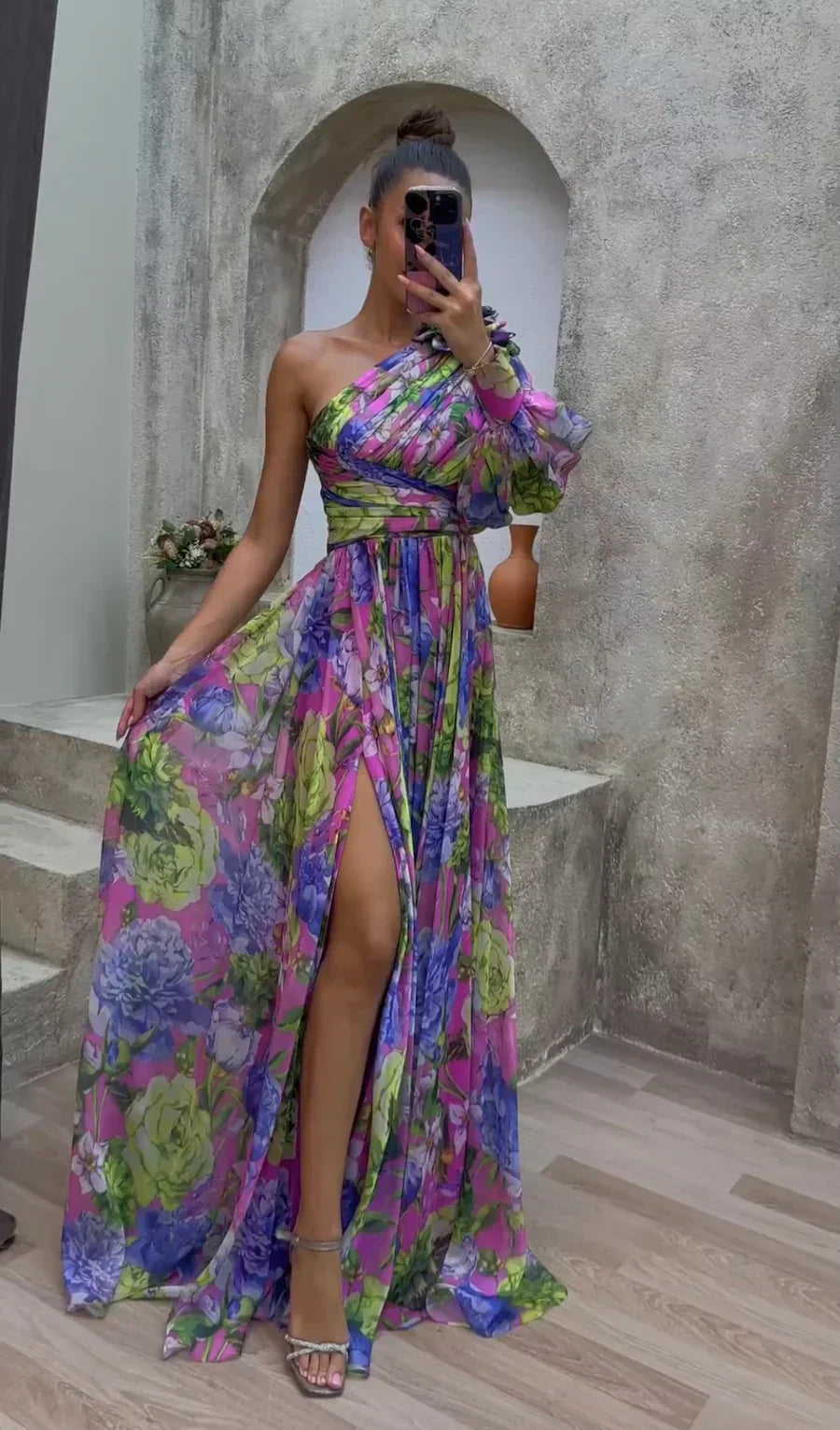 Women’s Floral Evening Party Dress