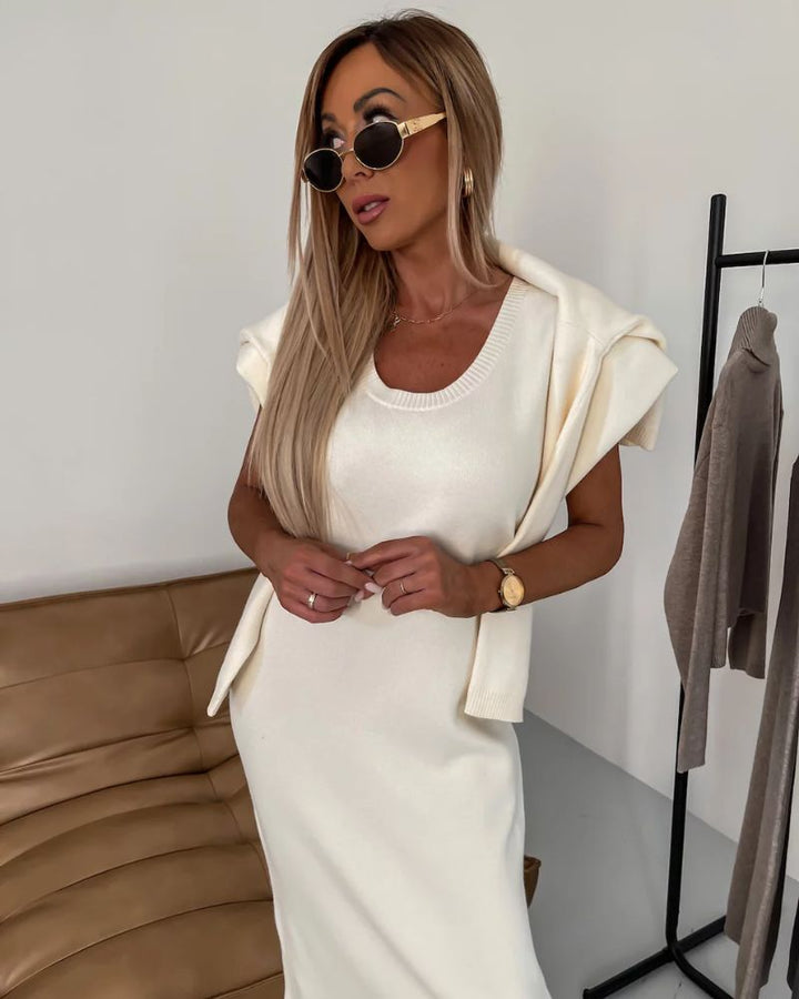 Women’s Elegant Two-Piece Knitwear Set