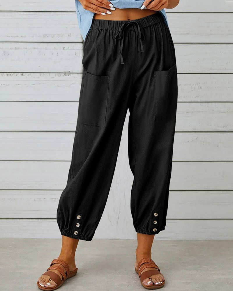Women’s Chic High-Waisted Trousers