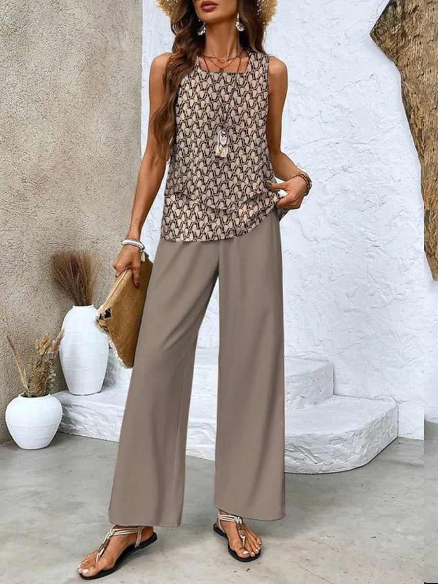 Women’s Elegant Two-Piece Summer Set