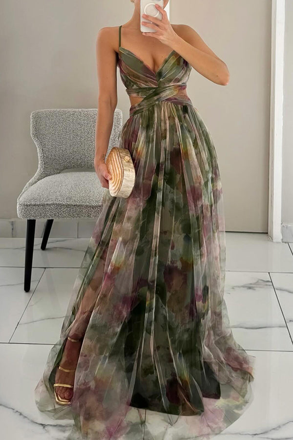 Women’s Sheer Illusion Evening Dress