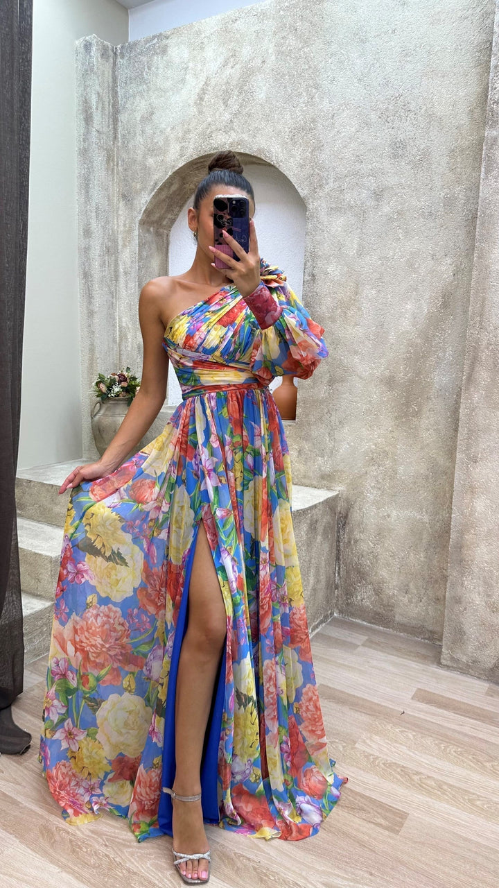 Women’s Floral Evening Party Dress