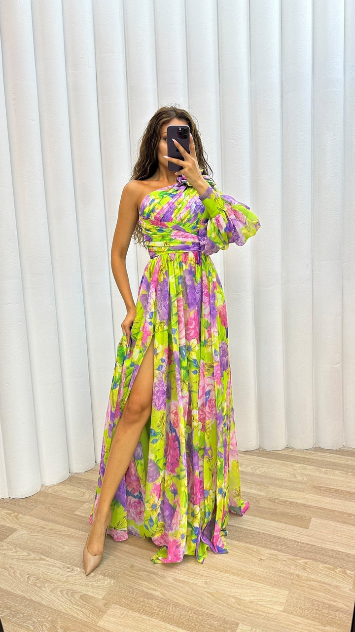 Women’s Floral Evening Party Dress