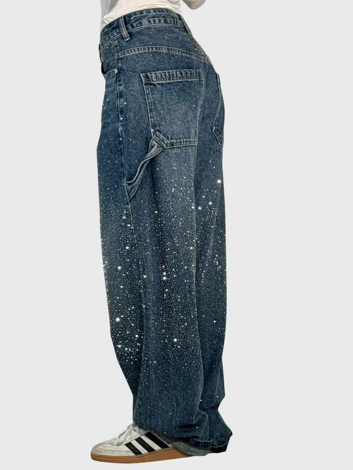 Women’s Rhinestone Embellished Party Pants