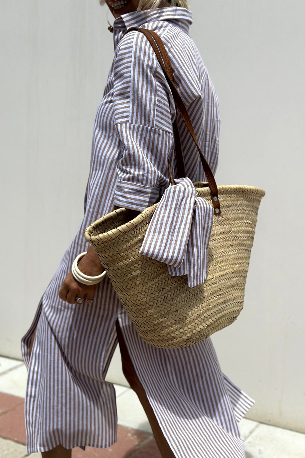 Women’s Striped Comfort Fit Shirt Dress