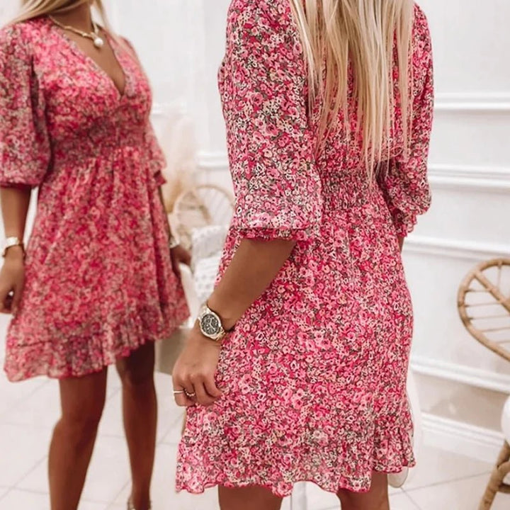 Women’s Elegant Floral Print Dress