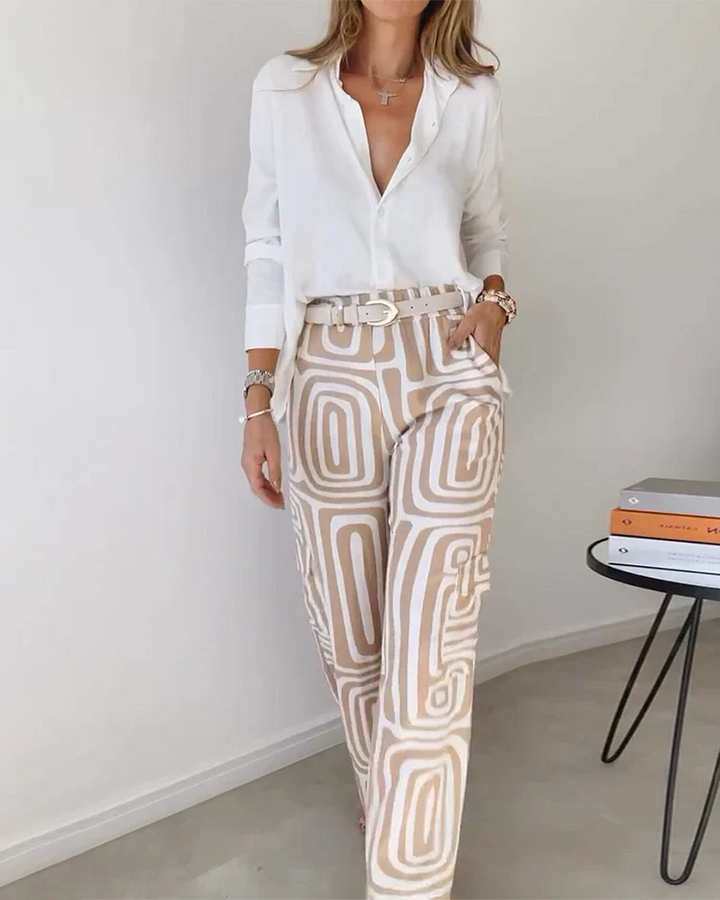 Women’s Belted Two Piece Lounge Set