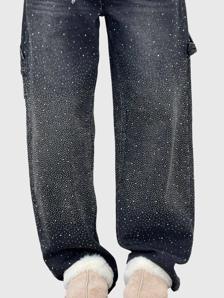 Women’s Rhinestone Embellished Party Pants