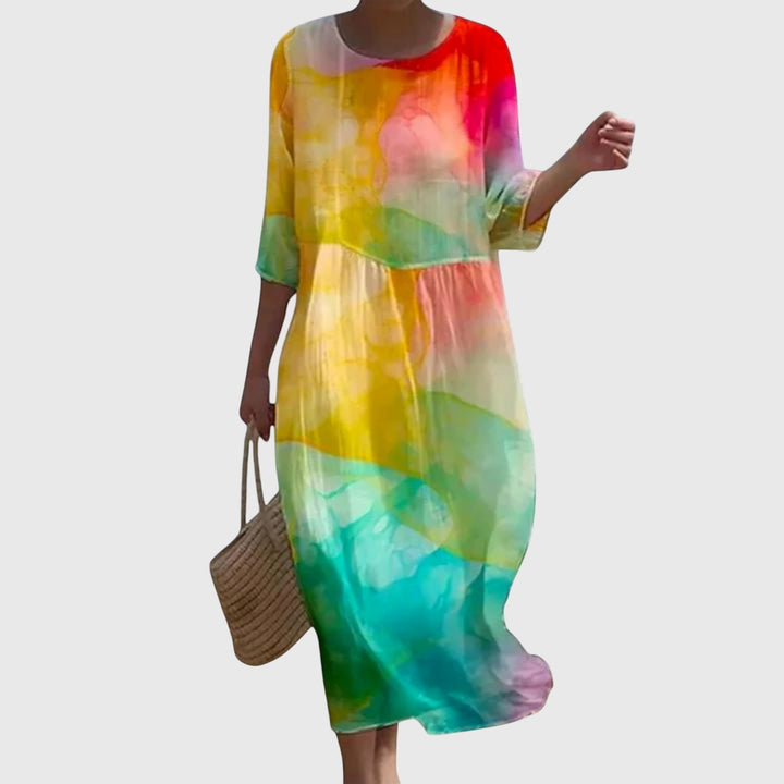 Women’s Floral Print Boho Maxi Dress