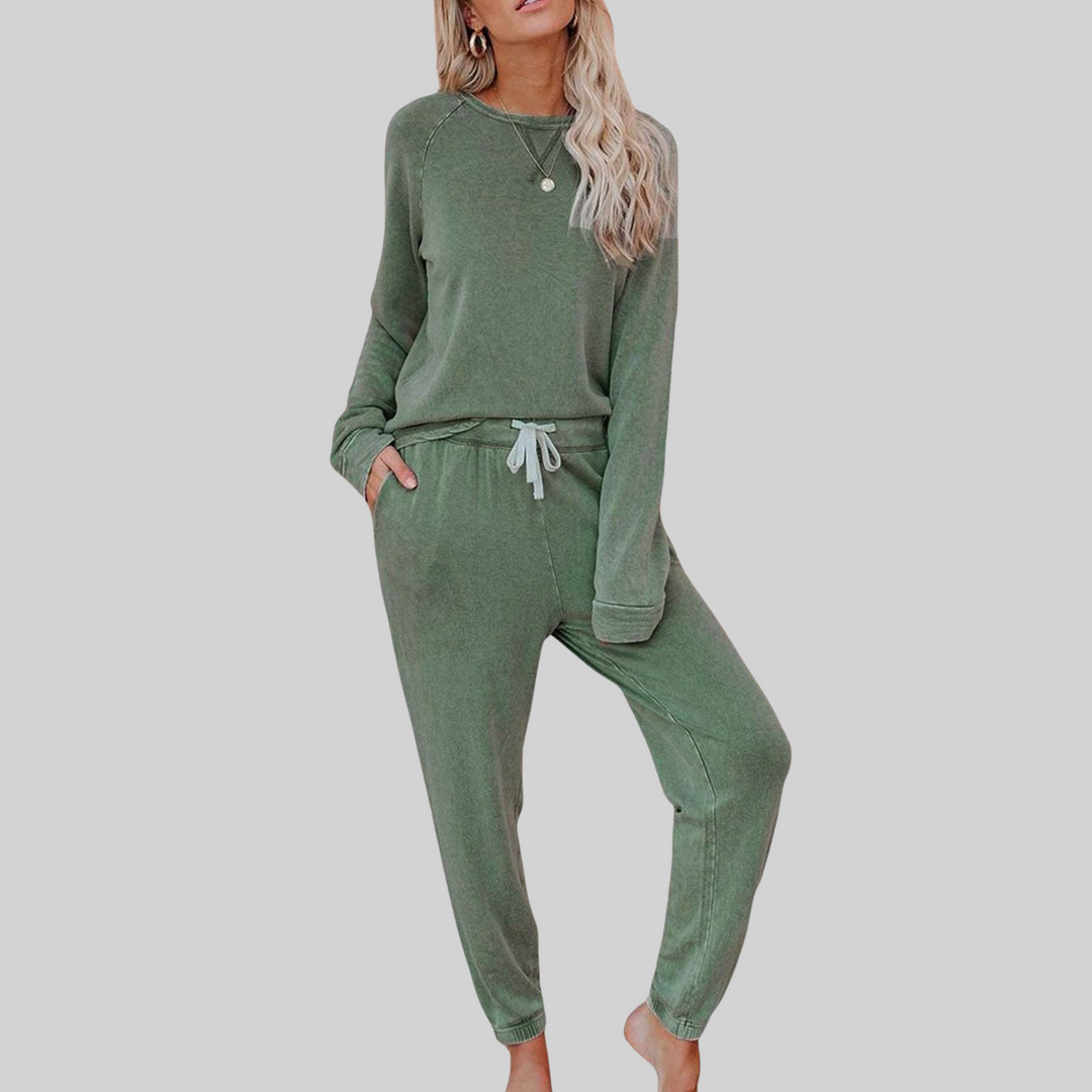 Women’s Casual Long Sleeve Sweatsuit Set