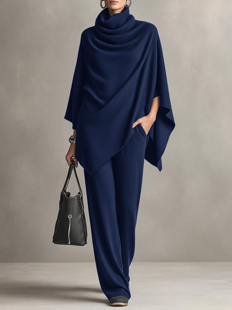 Women’s Elegant Draped Two-Piece Set