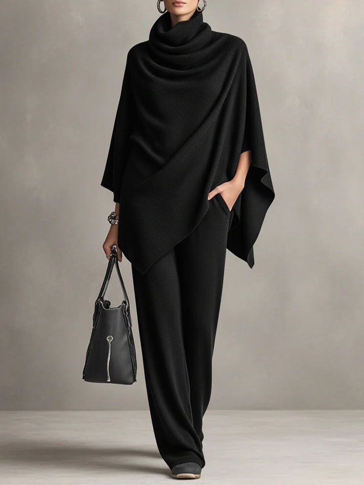 Women’s Elegant Draped Two-Piece Set