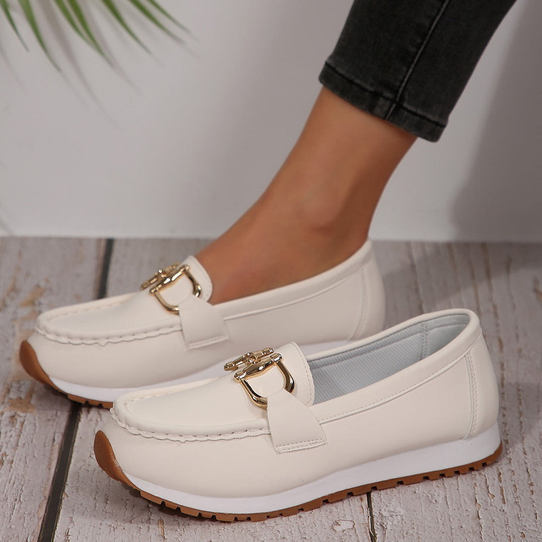 Women’s Flat Buckle Slip-On Loafers