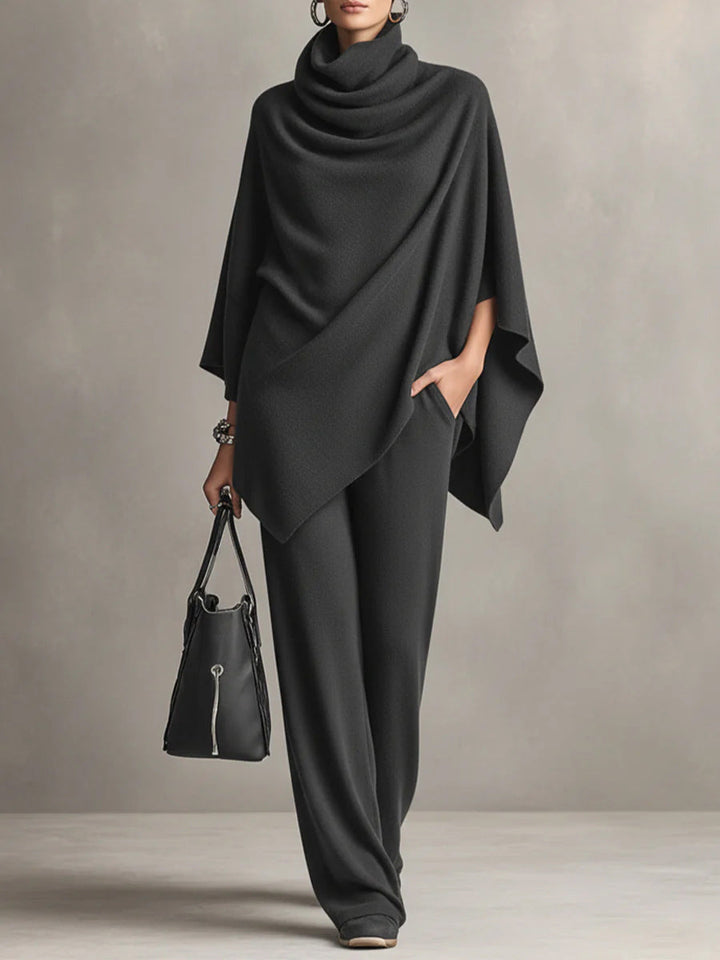 Women’s Elegant Draped Two-Piece Set
