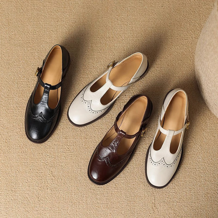 Women’s Classic Buckle Strap Round Toe Mary Jane Shoes