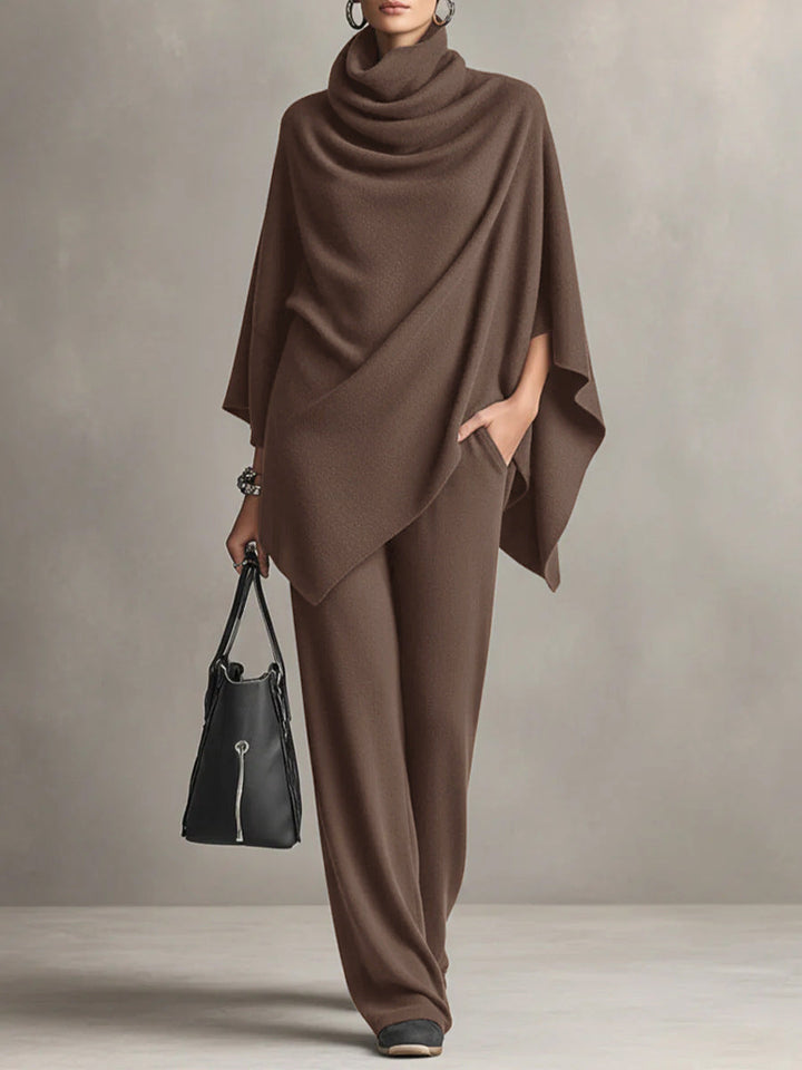 Women’s Elegant Draped Two-Piece Set