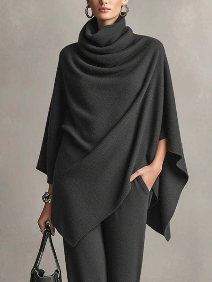 Women’s Elegant Draped Two-Piece Set