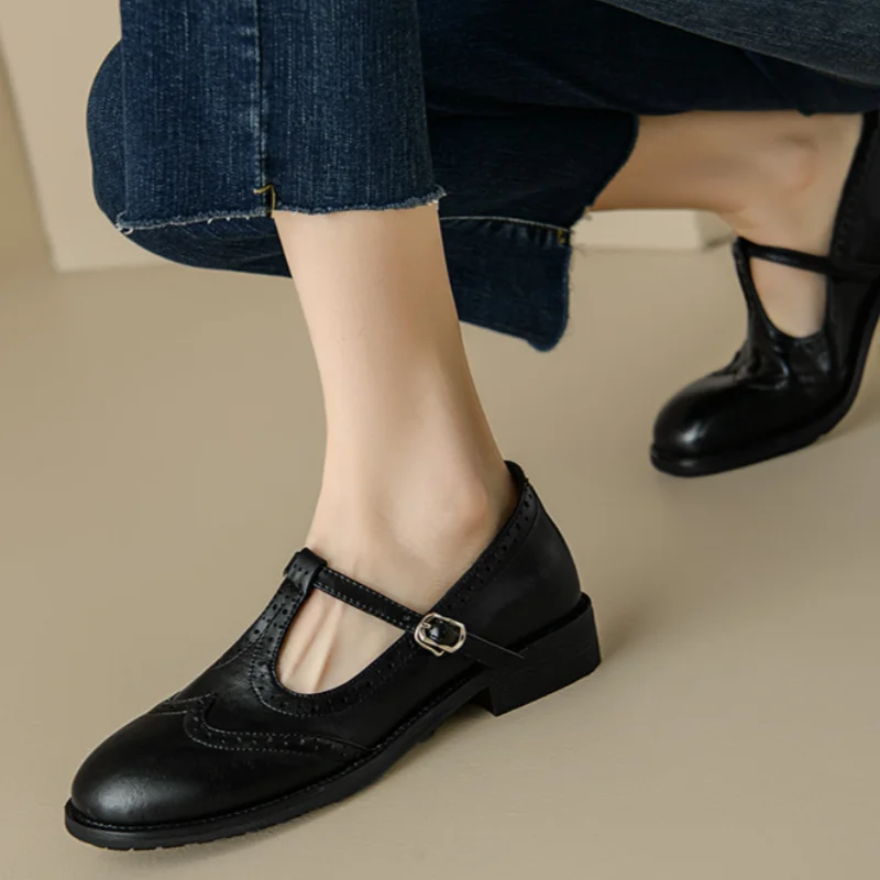 Women’s T-Strap Buckle Mary Jane Shoes