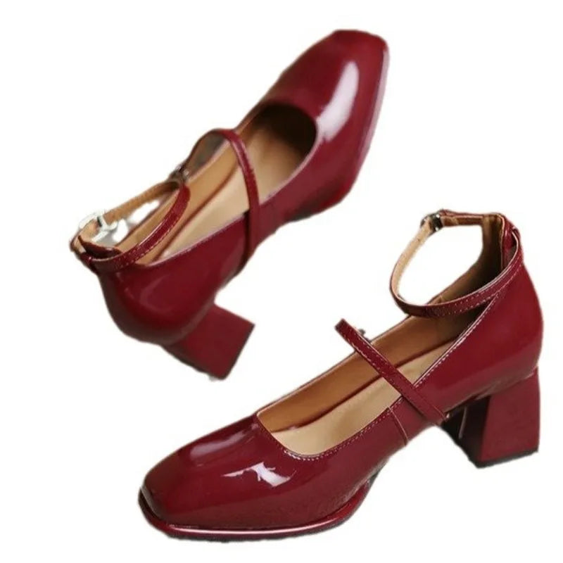 Women’s Ankle Strap Pointed Toe High Heel Pumps