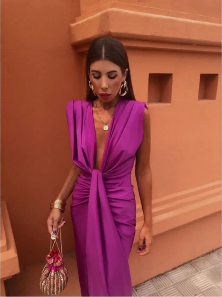 Women’s Elegant Pleated Dress