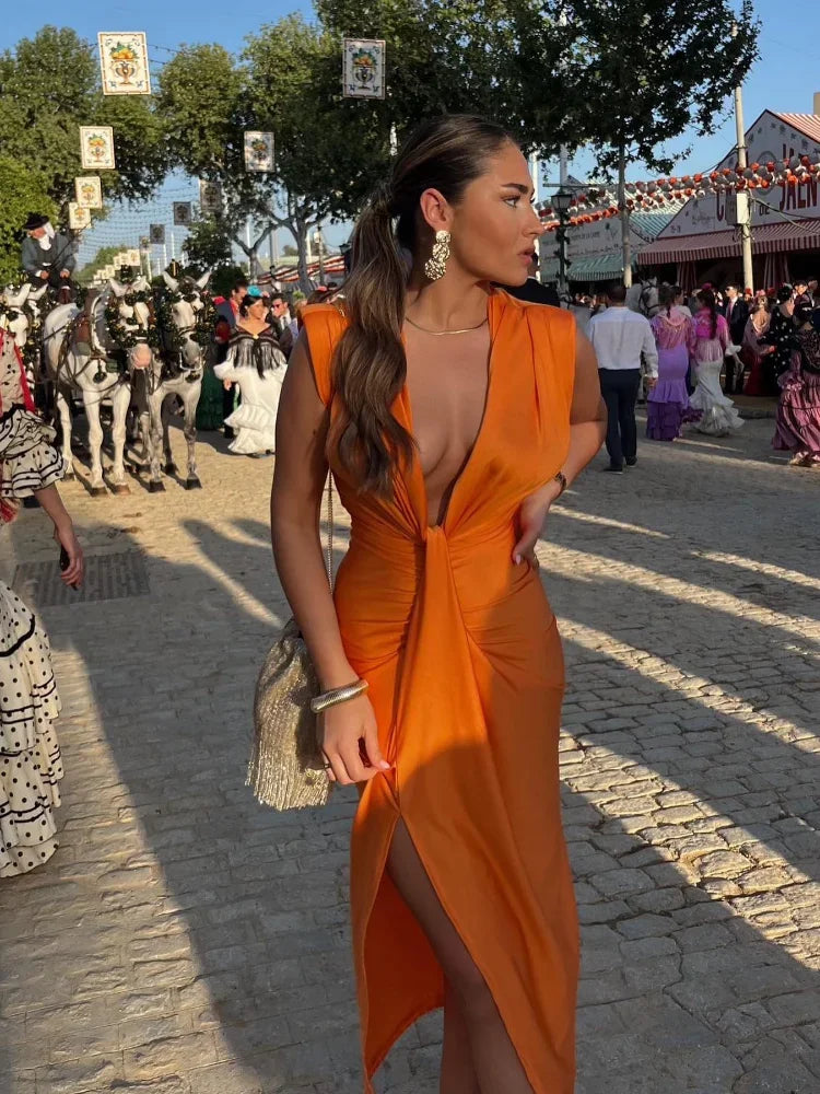Women’s Elegant Pleated Dress