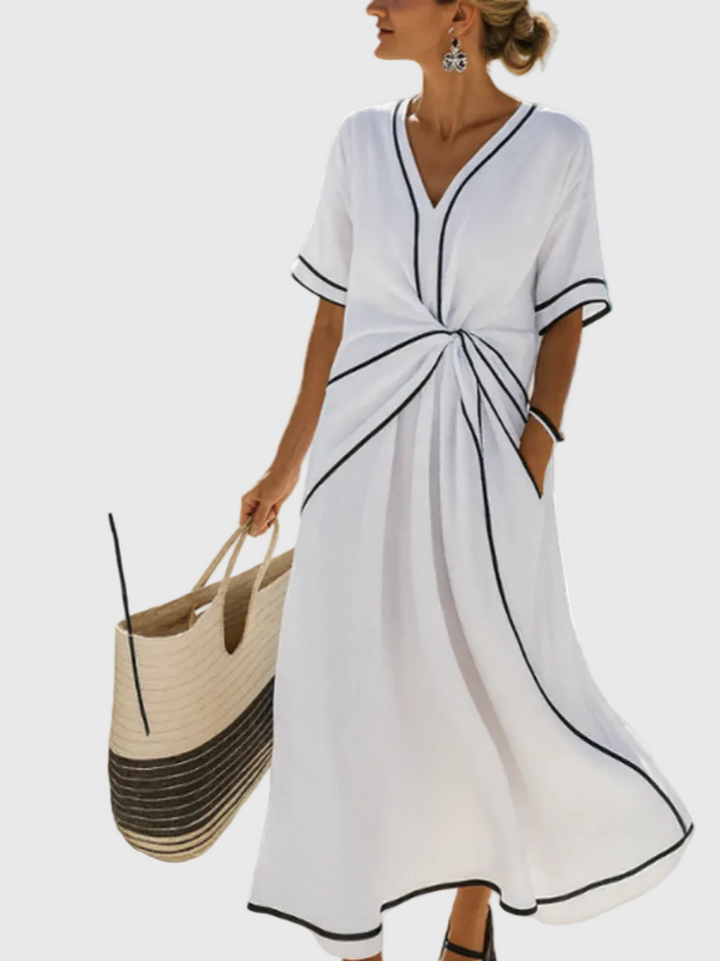 Women’s Draped Coastal Maxi Dress
