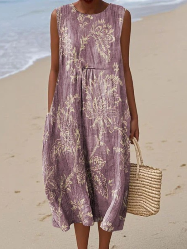 Women’s Floral Print Midi Dress