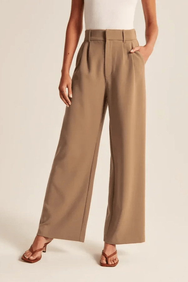 Women’s High-Waisted Tailored Straight-Leg Pants