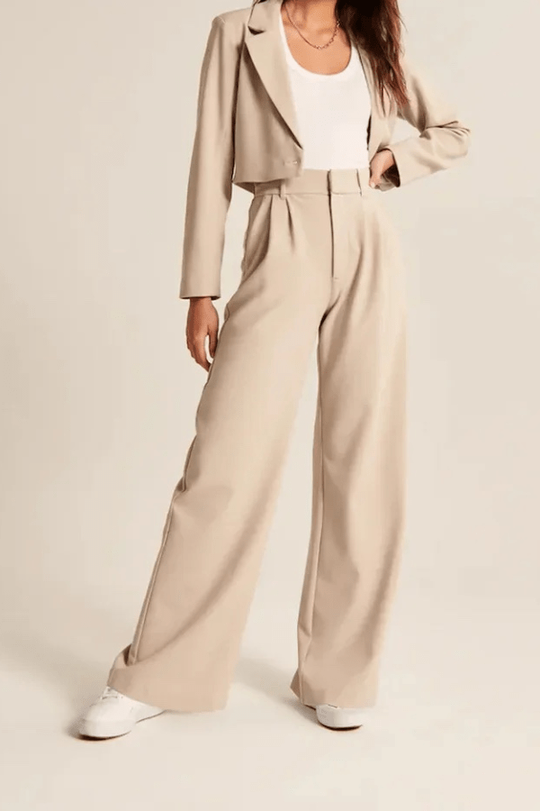 Women’s High-Waisted Tailored Straight-Leg Pants