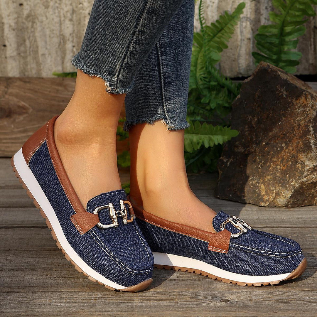 Women’s Flat Buckle Slip-On Loafers
