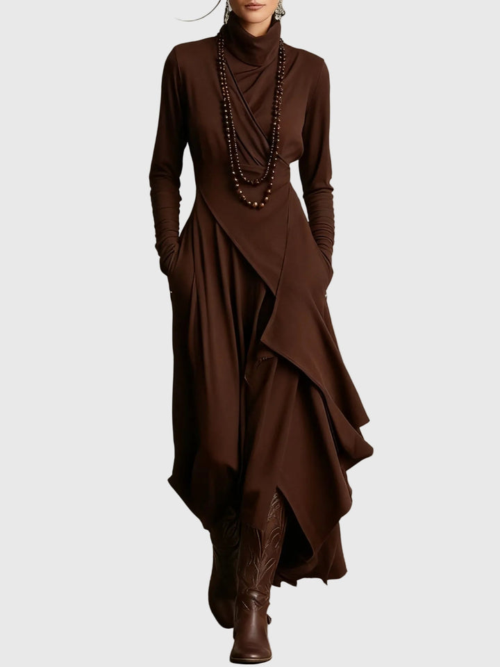 Women’s Violet Pleated Maxi Dress