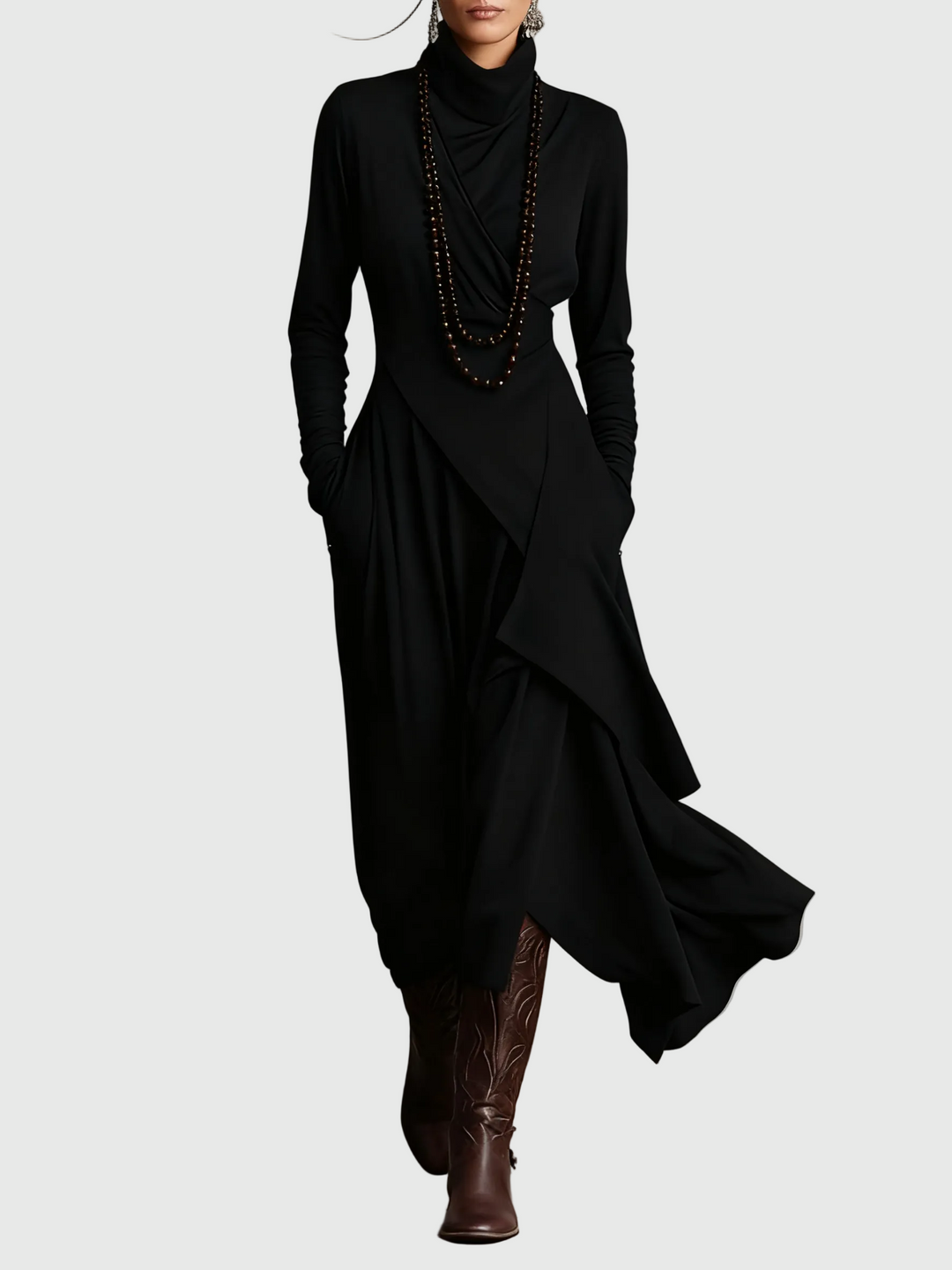 Women’s Violet Pleated Maxi Dress
