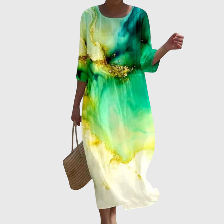 Women’s Floral Print Boho Maxi Dress